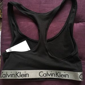 NWT Calvin Klein Black Sports Bra
